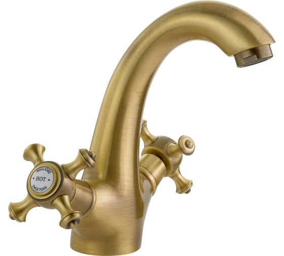 Изображение товара Смеситель для раковины Migliore PRESTIGE донный клапан "click-clack", бронза 31600