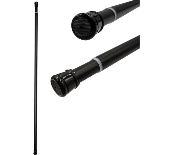 Изображение товара Карниз для ванной Bath Plus 115-210 (черный матовый) KK-005M