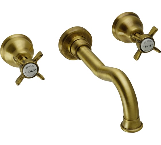 Изображение товара Смеситель для раковины Migliore PRINCETON скрытого монтажа настенный, бронза 19348