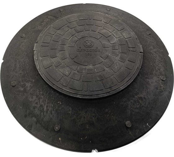 Изображение товара Конус колодца КПК Агросток 1070 с черной крышкой H=150 мм черный 52500