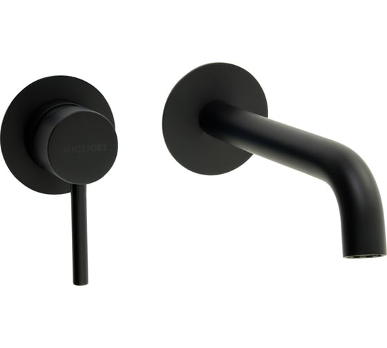 Изображение товара Смеситель для раковины Migliore FORTIS скрытого монтажа настенный, на 2 отв., донный клапан "click-clack", черн.матовый 31549