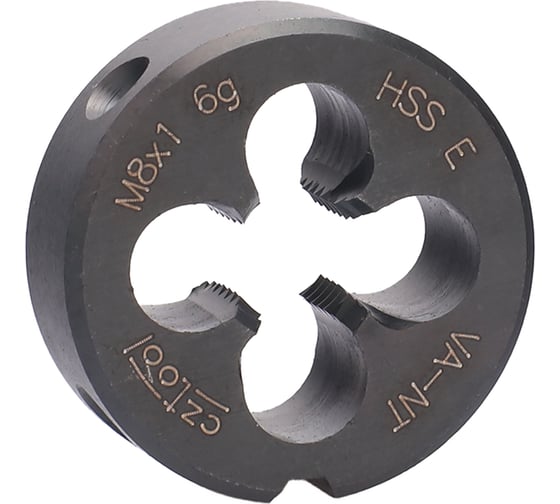 Изображение товара Плашка Bucovice Tools М8 шаг 1.0мм HSSE-VA-NT 25x9 мм 301081
