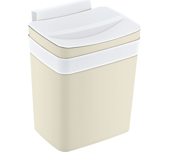 Изображение товара Подвесной контейнер для мусора TURAN SOFT Latte 8.5 л. TRN-192-Latte