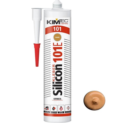 Изображение товара Силиконовый герметик KIM TEC карамель 101е 280мл 02-01-43