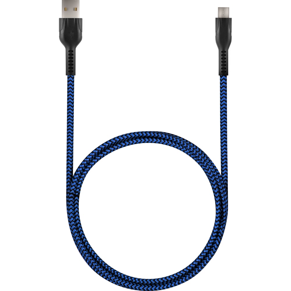 Изображение товара Кабель STIMA для зарядки смартфонов USB 2.0 micro USB синий-черный NC10-47