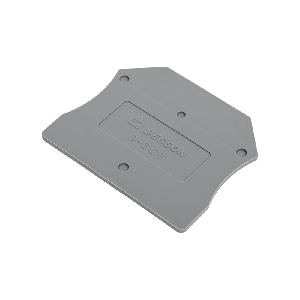 Изображение товара Концевая пластина DEGSON для DC6 и DC10 серого цвета 100 шт