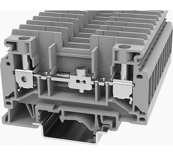 Изображение товара Измерительная клемма DEGSON, без гнезд, 6 кв.мм, винтовая, серая 50 шт DCTK6-01P-11-00Z(H)