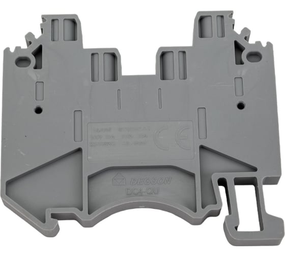 Изображение товара Клемма на дин-рейку DEGSON 4 кв.мм, винтовая, серая, 100 штук DC4-QU-01P-11-00Z(H)