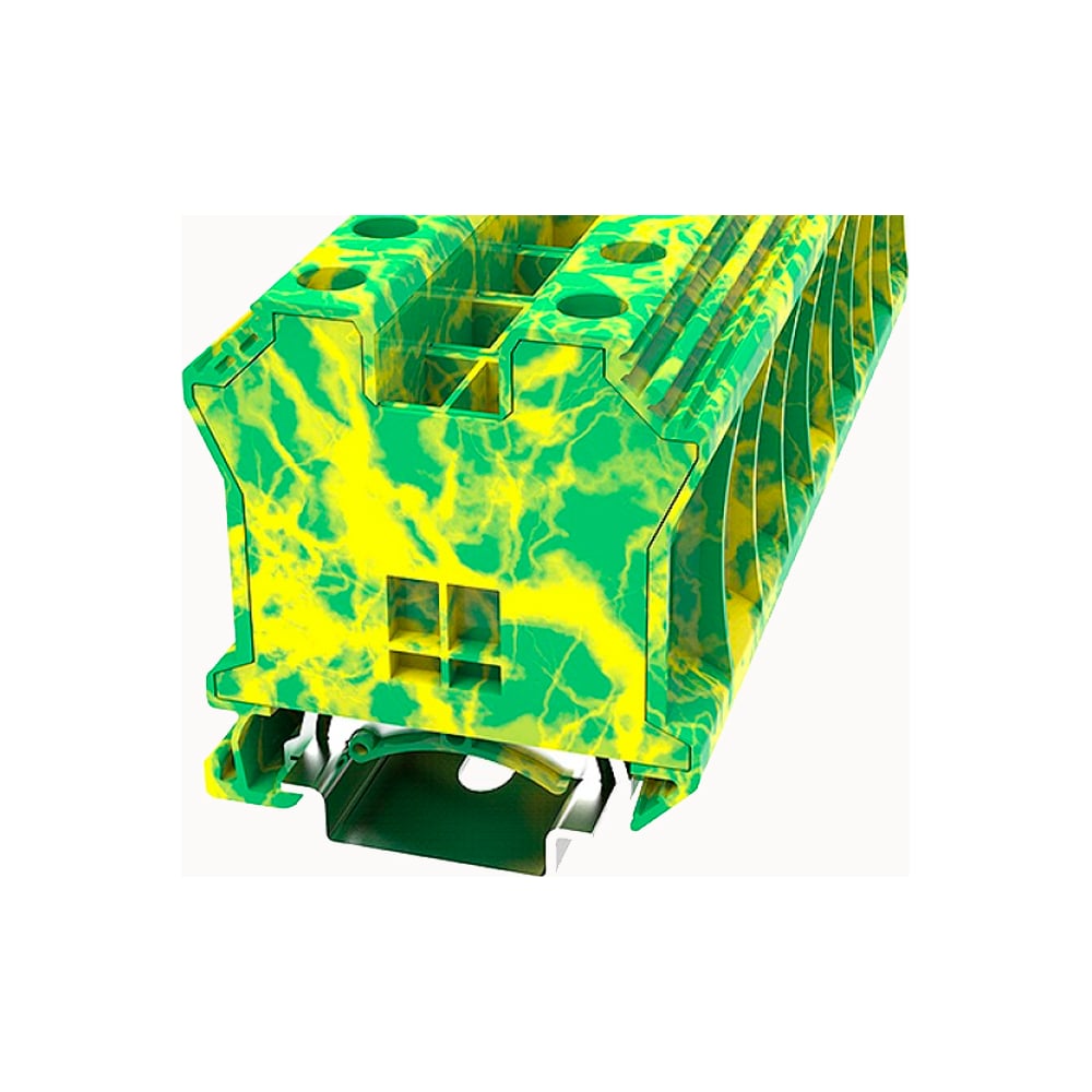 Изображение товара Клемма на дин-рейку DEGSON 35 кв мм винтовая земля 25 шт DC35-PE-01P-1C-00Z(H)