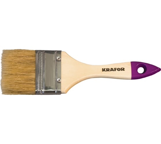 Изображение товара Плоская кисть KRAFOR №4, 100 мм 002-0040 49197