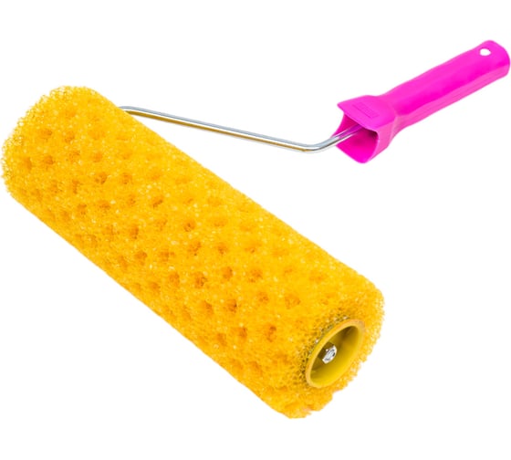 Изображение товара Валик в сборе KRAFOR ГОРОШЕК (структурный поролон, D80/230мм, бюгель 6мм) 089-0250 54838