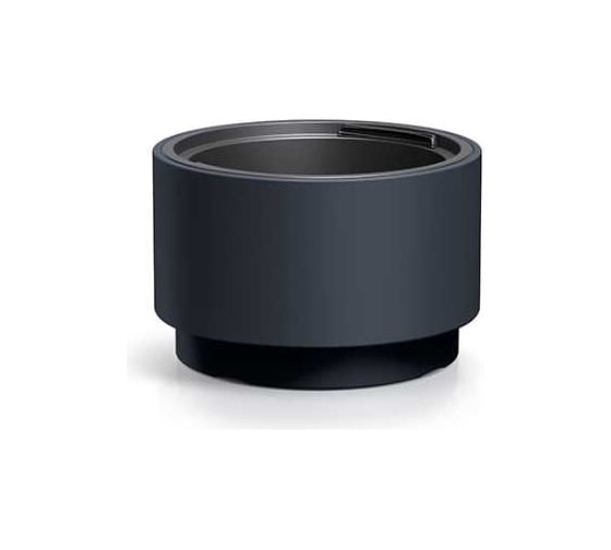 Изображение товара Пластиковое кашпо Prosperplast DLHEN470-S433 HEOS с вкладышем диаметр 46.8 см высота 29.5 см антрацит 069321