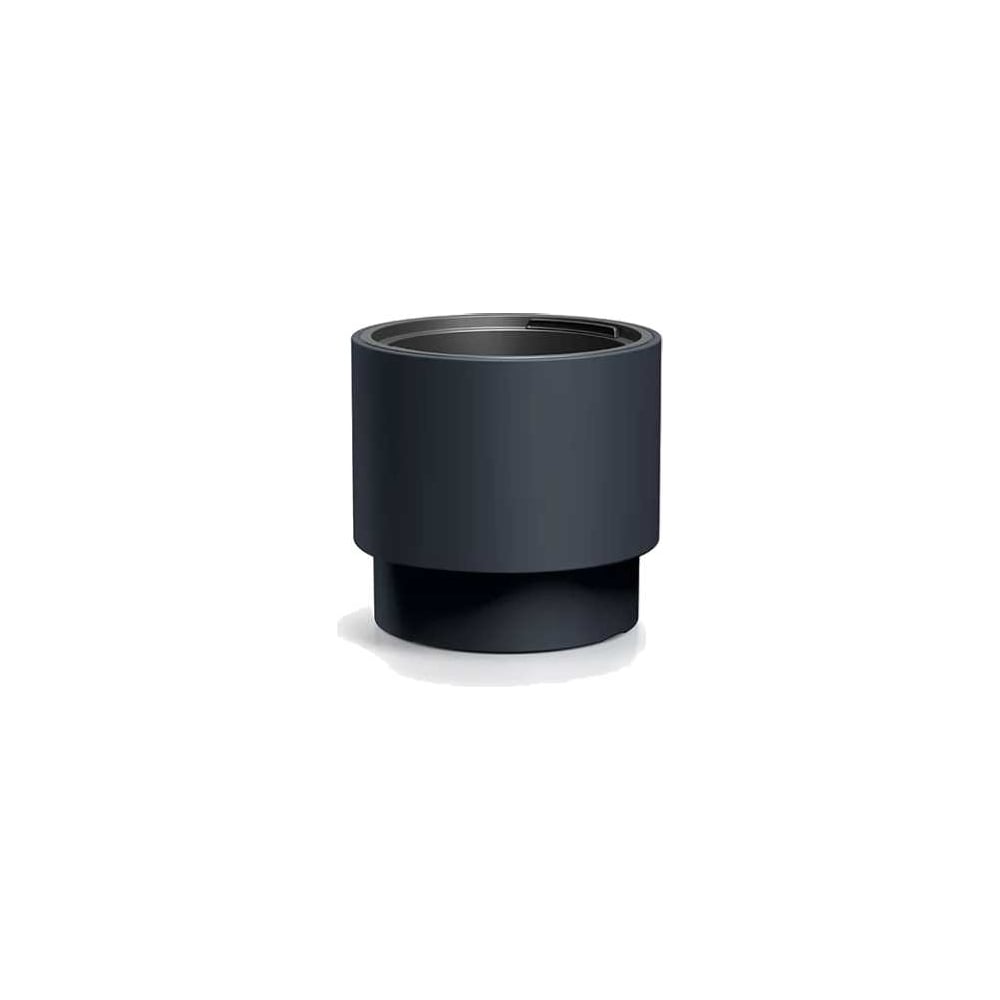 Изображение товара Пластиковое кашпо Prosperplast DBHEN400-S433 HEOS антрацит диаметр 39.5 см высота 37 см