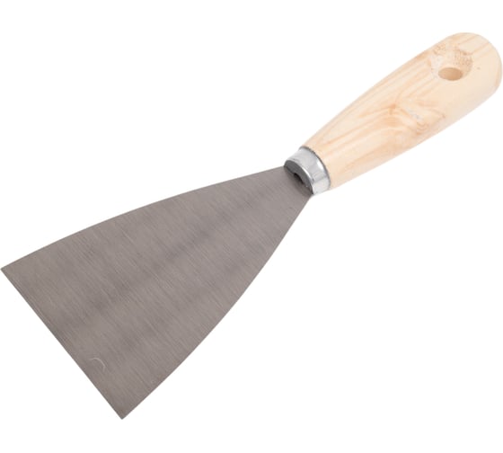 Изображение товара Стальной шпатель с деревянной ручкой КЕДР 80 мм 038-0080 26198