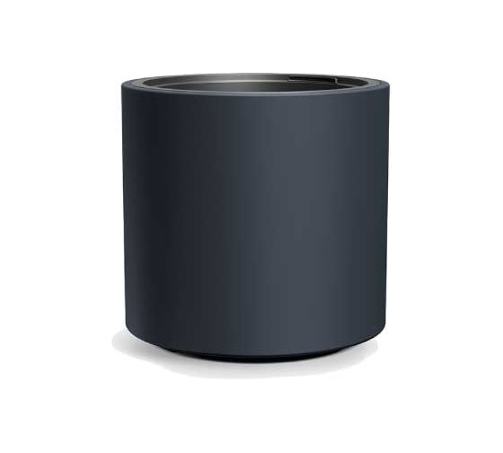 Изображение товара Пластиковое кашпо Prosperplast DBHER400-S433 HEOS с вкладышем диаметр 39 см высота 38 см 20 л антрацит 069315