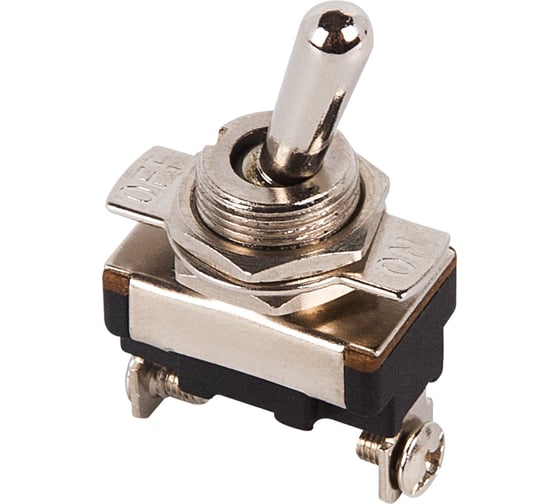 Изображение товара Однополюсный тумблер REXANT 220v 10а (2c) on-off mini (asw-23) 36-4310-1