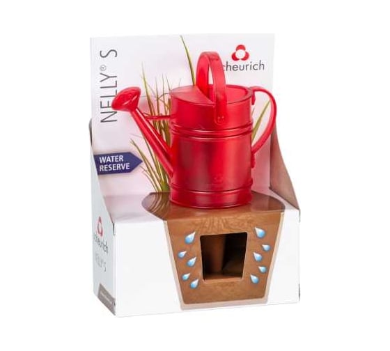 Изображение товара Ороситель Scheurich 118 Лейка Nelly высота 16 см диаметр 3 см 100 мл красный 065509