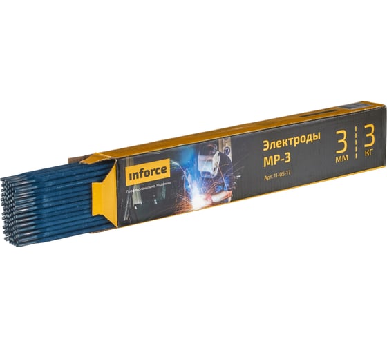Изображение товара Электрод МР-3 (3 мм; 3 кг; синие) Inforce 11-05-17