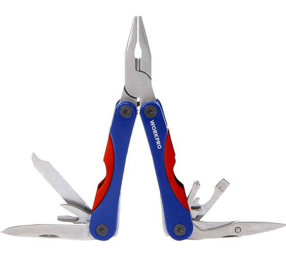 Изображение товара Многоцелевые плоскогубцы-мини WORKPRO 12в1, 110 мм WP382017