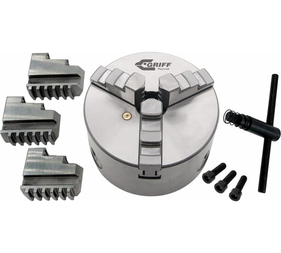 Изображение товара Патрон токарный 3-х кулачковый 200 мм 7100-0007П (К11-200) GRIFF b208267