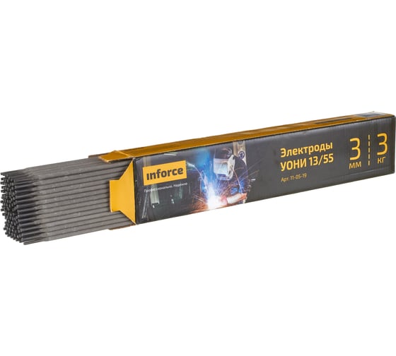 Изображение товара Электрод УОНИ 13/55 (3 мм; 3 кг) Inforce 11-05-19
