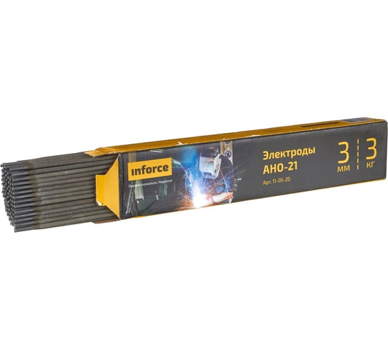 Изображение товара Электрод АНО-21 (3 мм; 3 кг) Inforce 11-05-20