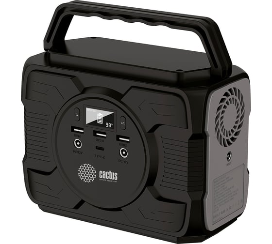 Изображение товара Портативная электростанция Cactus CS-PCS172 48000mAh 5A 2xUSB черный/серый 1782948