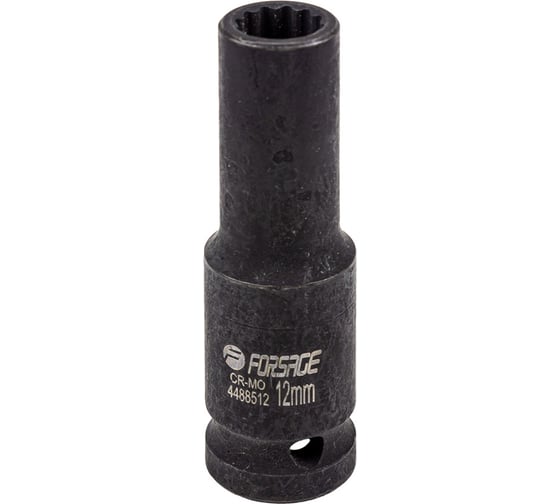 Изображение товара Головка ударная глубокая 12-гранная 12 мм, 1/2''DR Forsage F-4488512(54910)