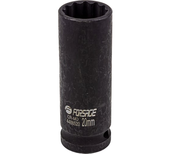 Изображение товара Головка ударная глубокая 12-гранная 20 мм, 1/2''DR Forsage F-4488520 54918