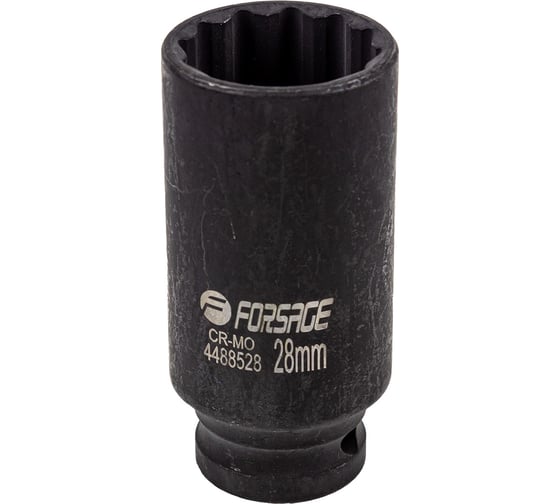 Изображение товара Головка ударная глубокая 12-гранная 28 мм, 1/2''DR Forsage F-4488528(54926)