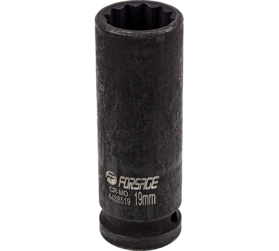 Изображение товара Головка ударная глубокая 12-гранная 19 мм, 1/2''DR Forsage F-4488519(54917)