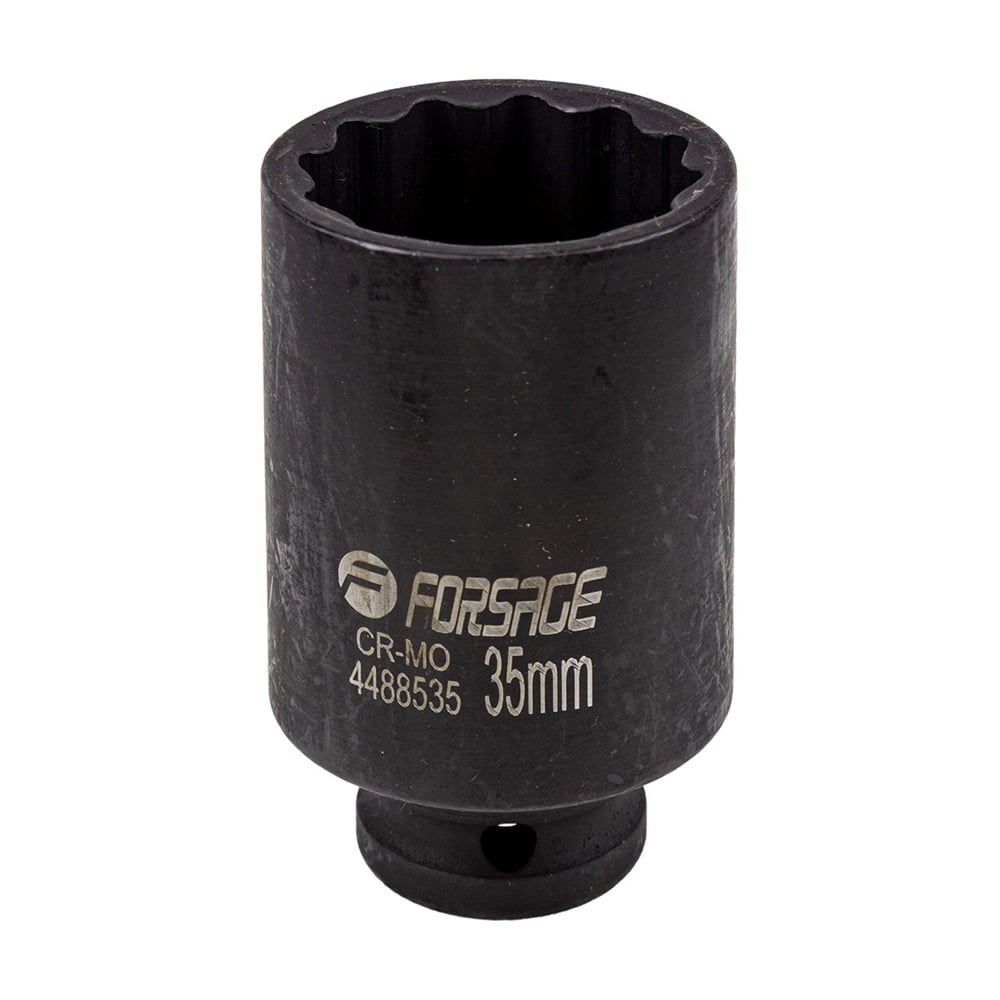 Изображение товара Головка ударная глубокая 12-гранная 35 мм 1/2 дюйма Forsage F-4488535