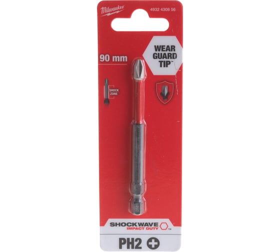Изображение товара Насадка SHOCKWAVE (PH2; 90 мм) Milwaukee 4932430856