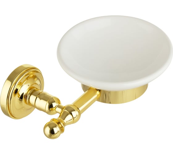 Изображение товара Мыльница Migliore MIRELLA настенная, керамика/золото 17308