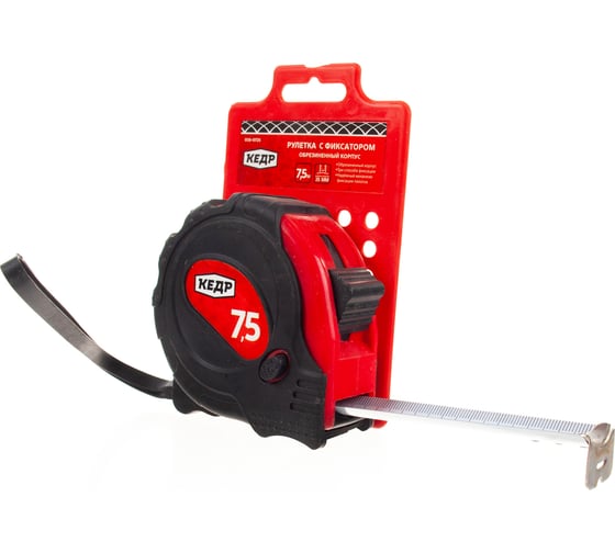 Изображение товара Рулетка с фиксатором КЕДР 7.5м х 25мм 016-0725 23443