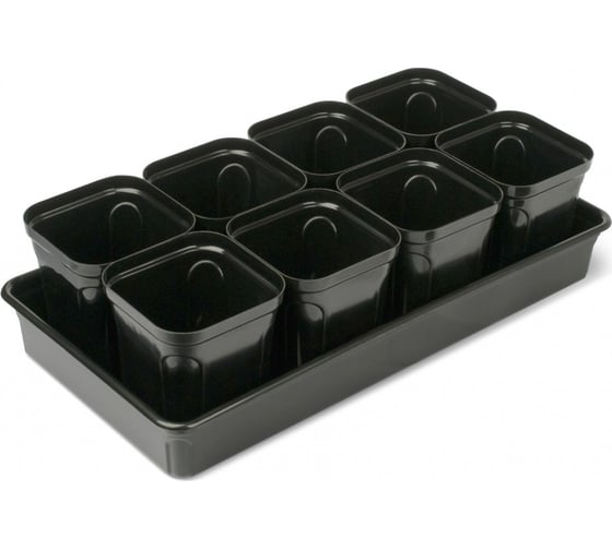 Изображение товара Набор для рассады Martika Пианто 8 стаканчиков, 645 мл, на поддоне С198