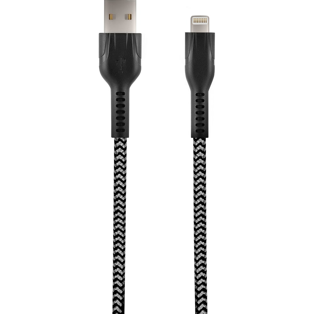 Изображение товара Кабель STIMA для зарядки смартфонов и других устройств usb 2.0 - lightning, серо-черный NC10-02