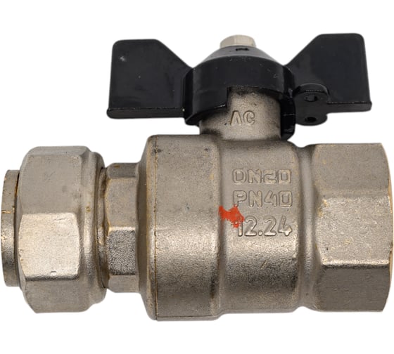 Изображение товара Кран шаровой LD PRIDE 3/4'' вн/накидная гайка бабочка 552257