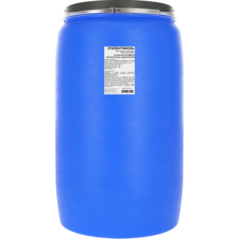 Изображение товара Этиленгликоль APIS 30-процентный раствор 225 кг для систем отопления