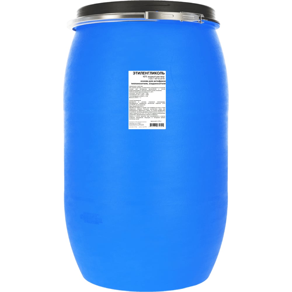 Изображение товара Этиленгликоль APIS 40-процентный водный раствор 125 кг