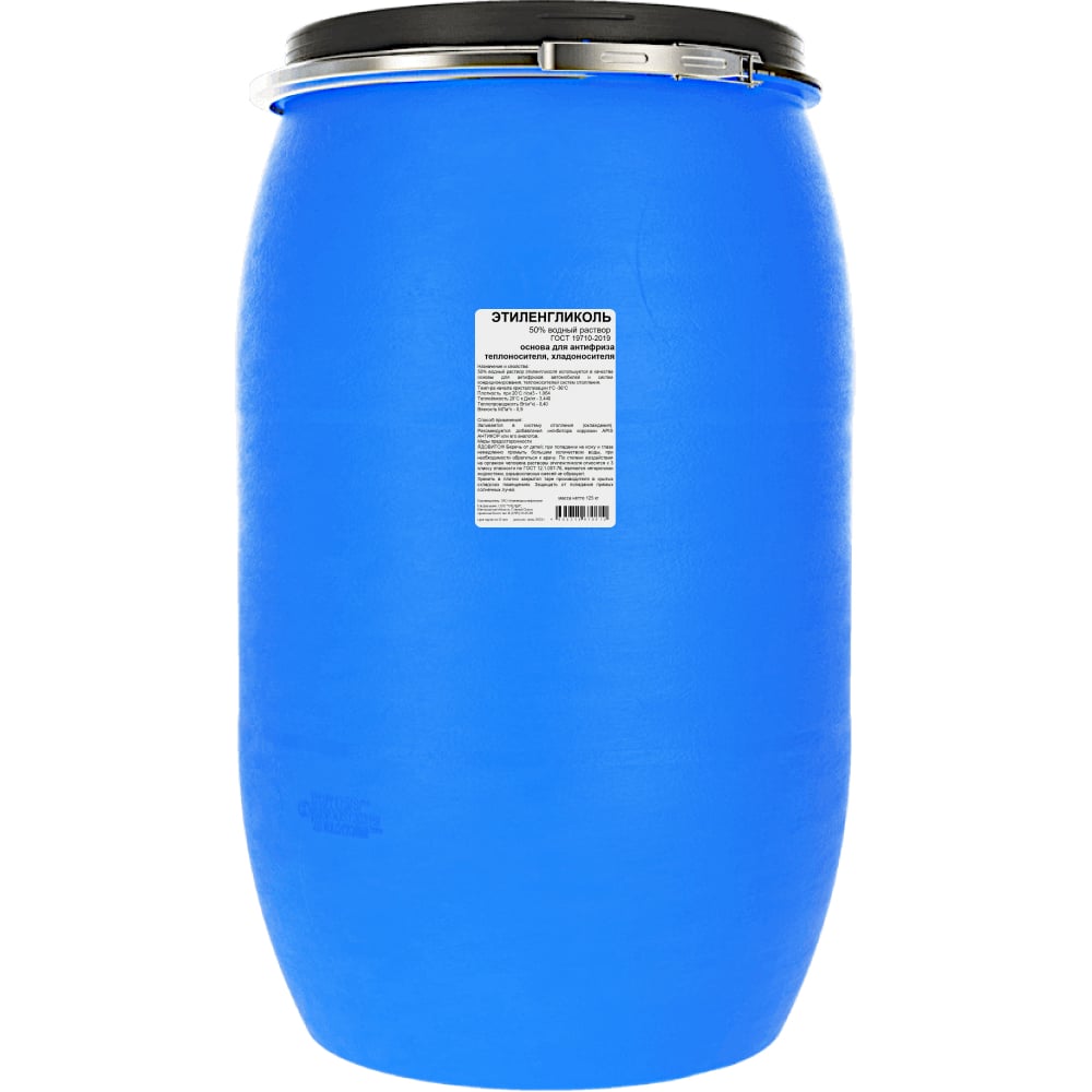 Изображение товара Этиленгликоль APIS 50-процентный водный раствор 125 кг для отопления