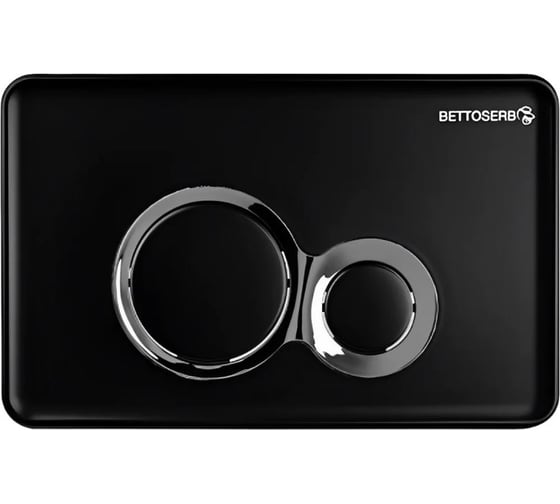 Изображение товара Клавиша смыва BETTOSERB черный матовый/хром глянец 40006461