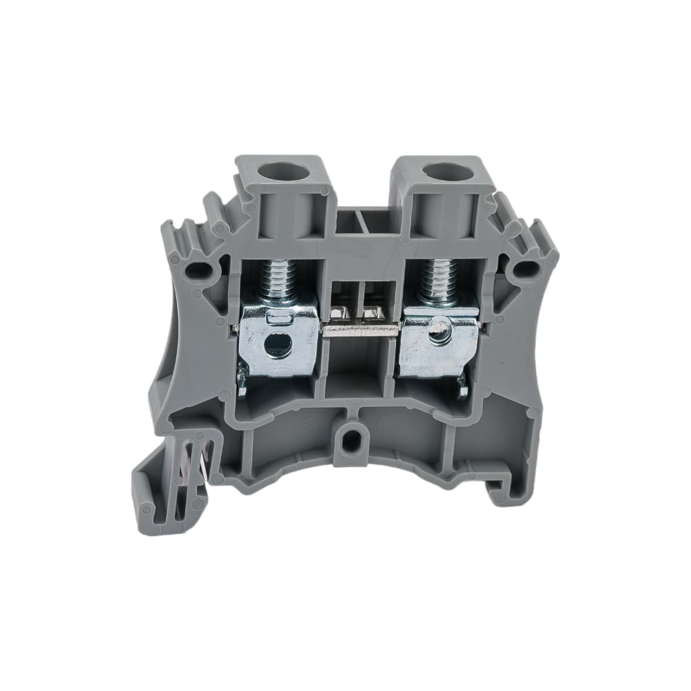 Изображение товара Клемма на дин-рейку Degson 6 кв.мм, винтовая, серая, 50 шт