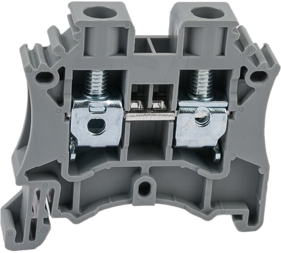 Изображение товара Клемма на дин-рейку Degson 6 кв.мм, винтовая, серая 50 шт DC6-01P-11-00Z(H)