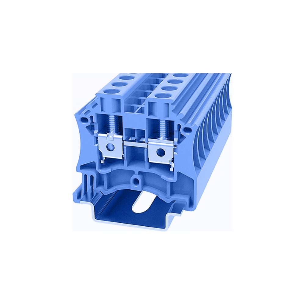 Изображение товара Клемма на дин-рейку Degson 6 кв.мм, винтовая, синяя, 50 шт