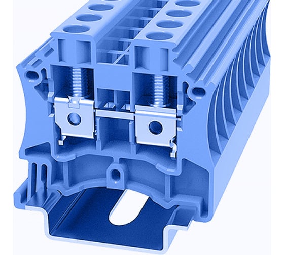 Изображение товара Клемма на дин-рейку Degson 6 кв.мм, винтовая, синяя 50 шт DC6-01P-12-00Z(H)