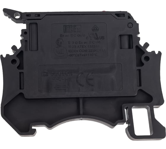 Изображение товара Клемма с предохранителем Degson с индикатором, 4 кв.мм, винтовая, черная 50 шт DC4-HE-LD24-01P-13-00Z(H)