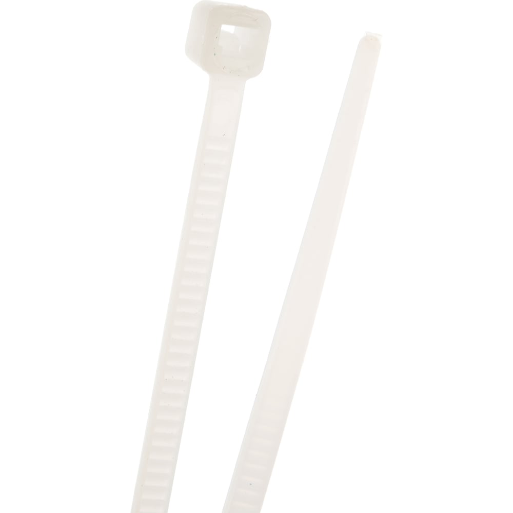 Изображение товара Пластиковые стяжки KROFT 250 мм 100 шт белые надежное крепление для кабелей и проводки