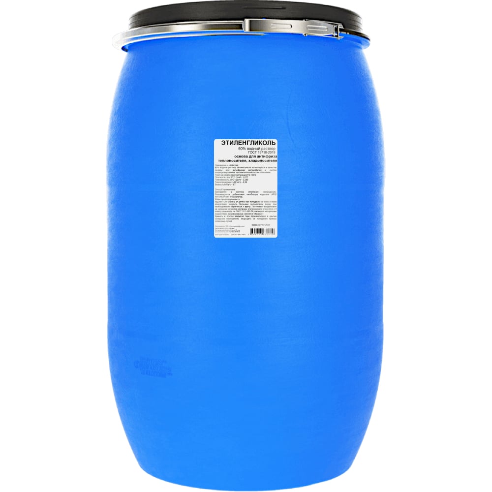 Изображение товара Этиленгликоль APIS 60-процентный водный раствор 125 кг антифриз для систем отопления