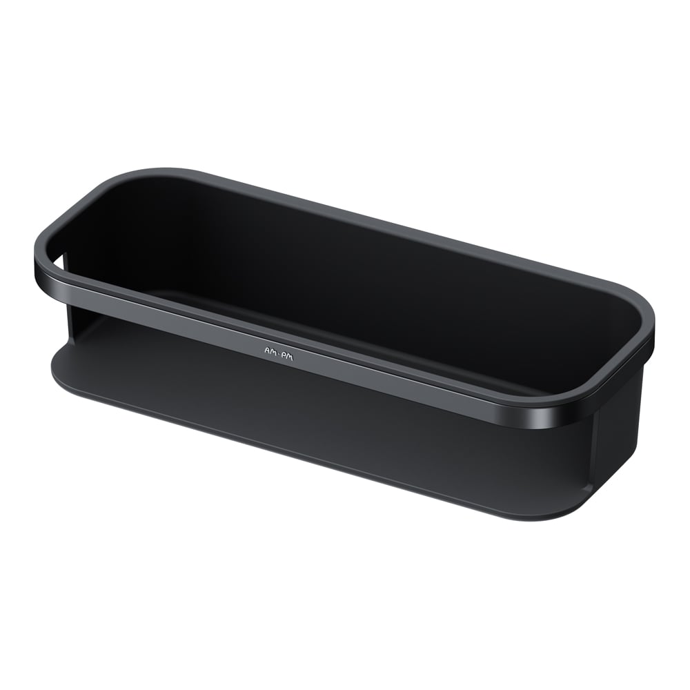 Изображение товара Корзина для душа AM.PM Func прямая черная, настенная, современный стиль